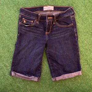 Brand new bermuda dark jean shorts